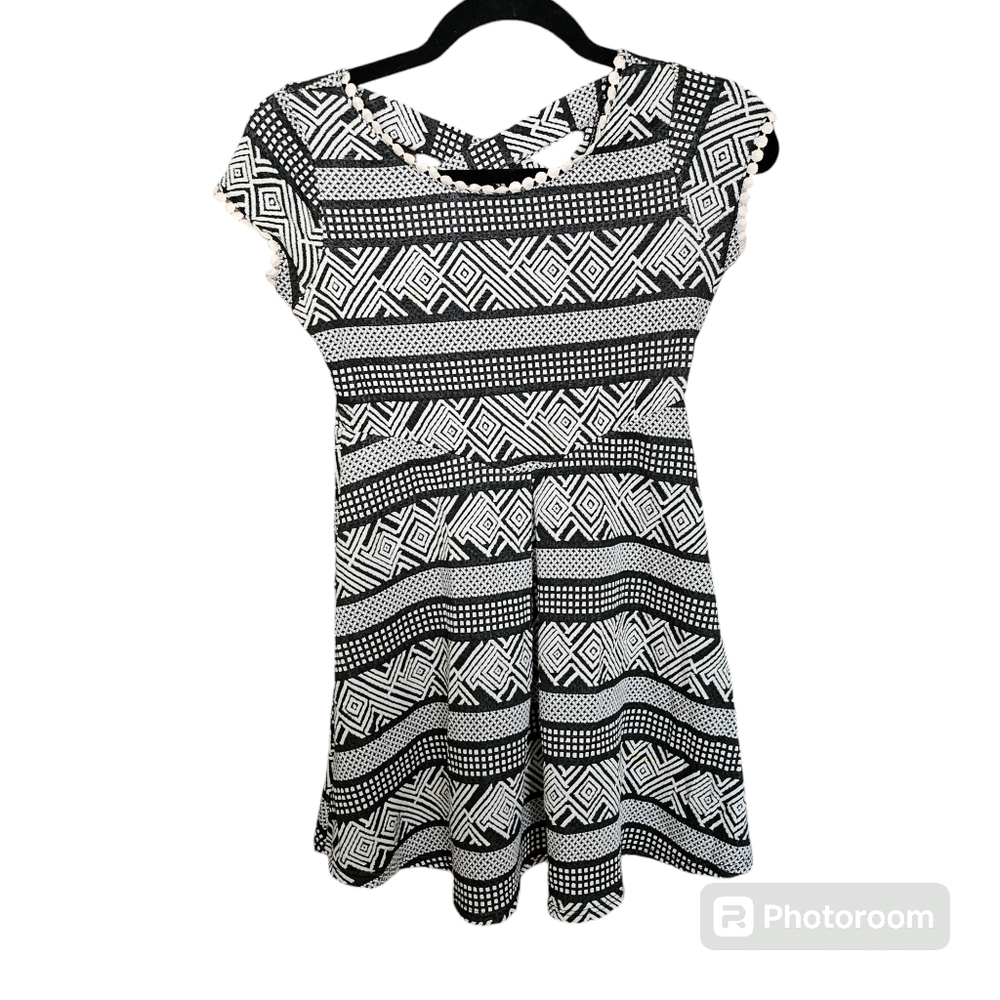 Kiddo by Katie Black and White Dress Size 12